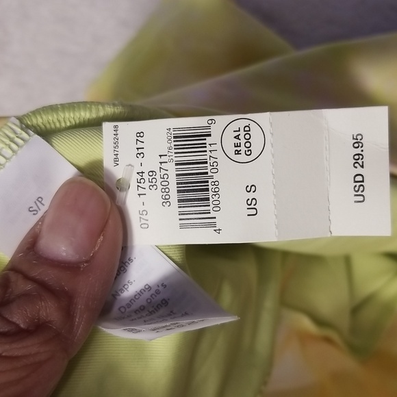 Aerie Bikini Womens S Yellow Crossover Keyhole Halter High Cut Cheeky Bottom NWT - Picture 12 of 16